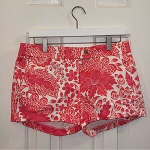 JCrew printed pink & white patterned shorts